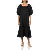 Mud Pie Womens Women Monet Midi Dress(Black)