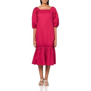 Mud Pie Womens Women Monet Midi Dress(Pink)