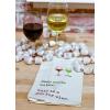 Mud Pie Wine Hand Dish Towel, White 10 inches(White)