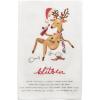 Mud Pie Christmas Dancer Reindeer Poem Towel(Blitzen)