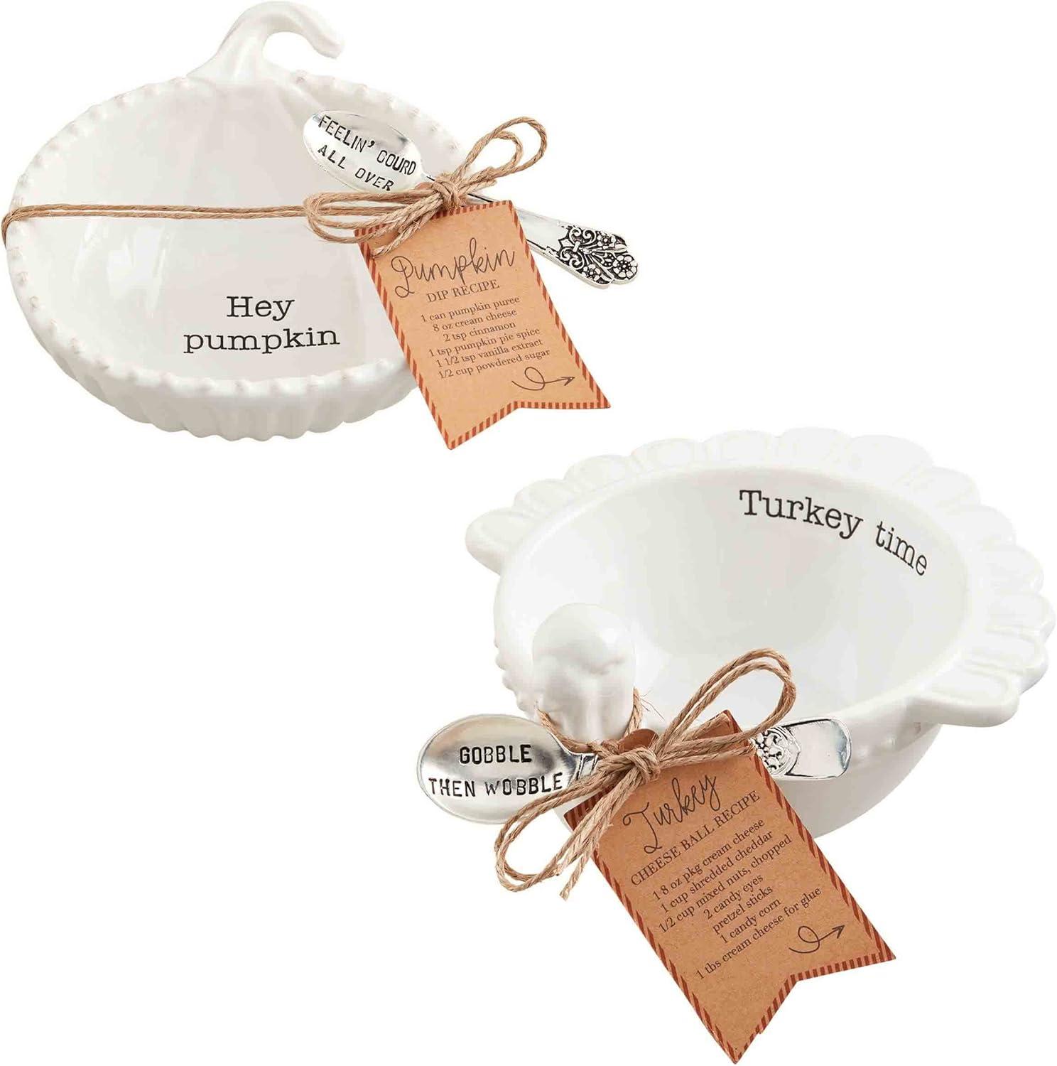 imageMud Pie Thanksgiving Tidbit Set Pumpkin 4 34quot x 4 12quotPumpkin