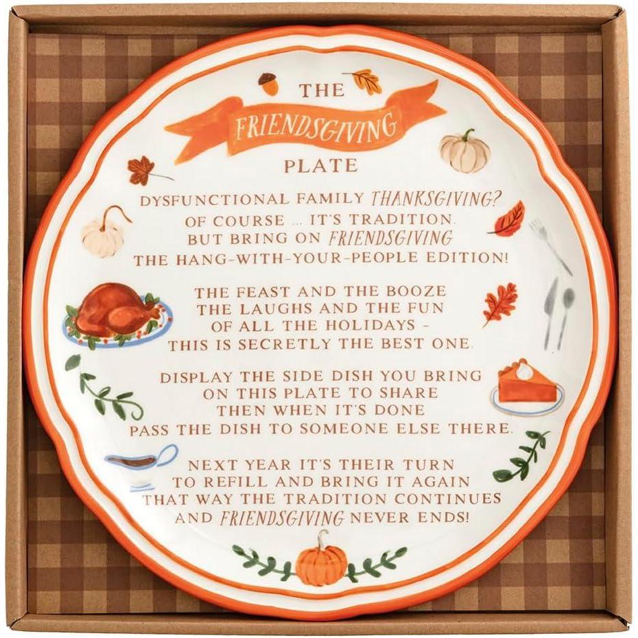 imageMud Pie Thanksgiving Friendsgiving Plate