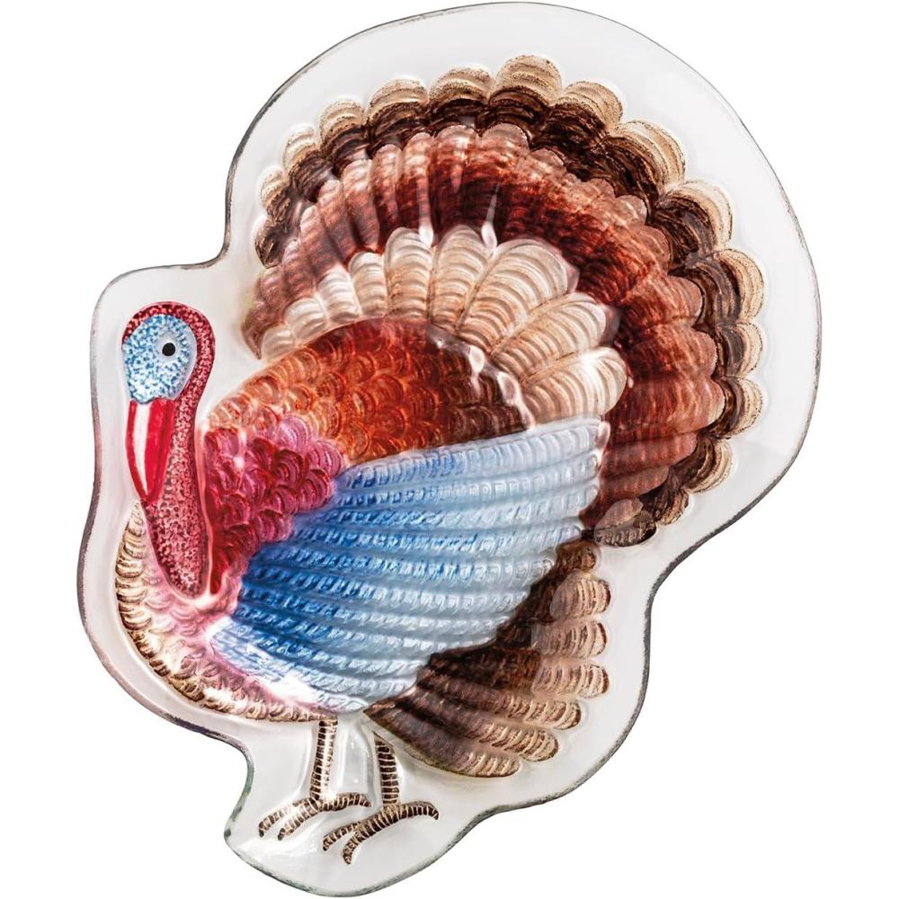 imageMud Pie Thanksgiving Turkey PlatterBrown