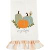 Mud Pie Pumpkin Hand Towel, Three, 14″ x 21″(Three)