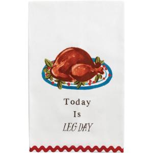 Mud Pie Thanksgiving Leg Day RIC-Rac Towel