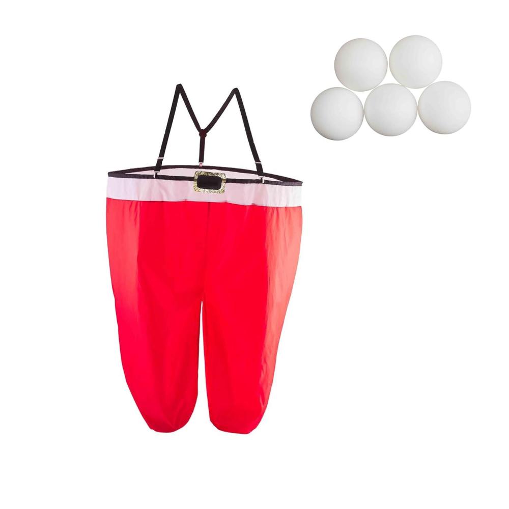 imageMud Pie Kids Santa Pants Snowball Toss