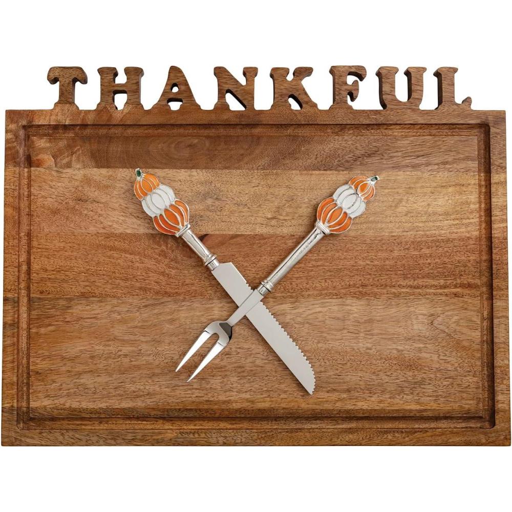 imageMud Pie Thanksgiving Thankful Carving Board Set