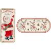 Mud Pie Everything Christmas Plate, Santa Vintage, 4″ x 9″(Santa Vintage)