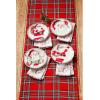 Mud Pie Santa Salad Christmas Plate, Candy Cane, 8″ dia(Wreath)