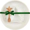 Mud Pie Snowflake Tree Chip N Dip; server 2″ x 9″ dia | spoon 5″