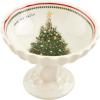 Mud Pie Vintage Christmas Candy Dish, Tree, 4 1/2″ x 5 1/2″ dia