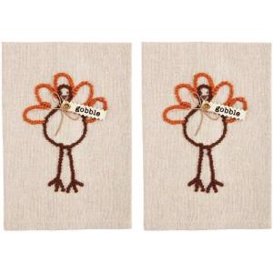 Mud Pie Fall Knotted Towel, Gather, 21″ x 14″(Gather)