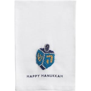 Mud Pie Hanukkah Dreidal Beaded Hanukkah Towel