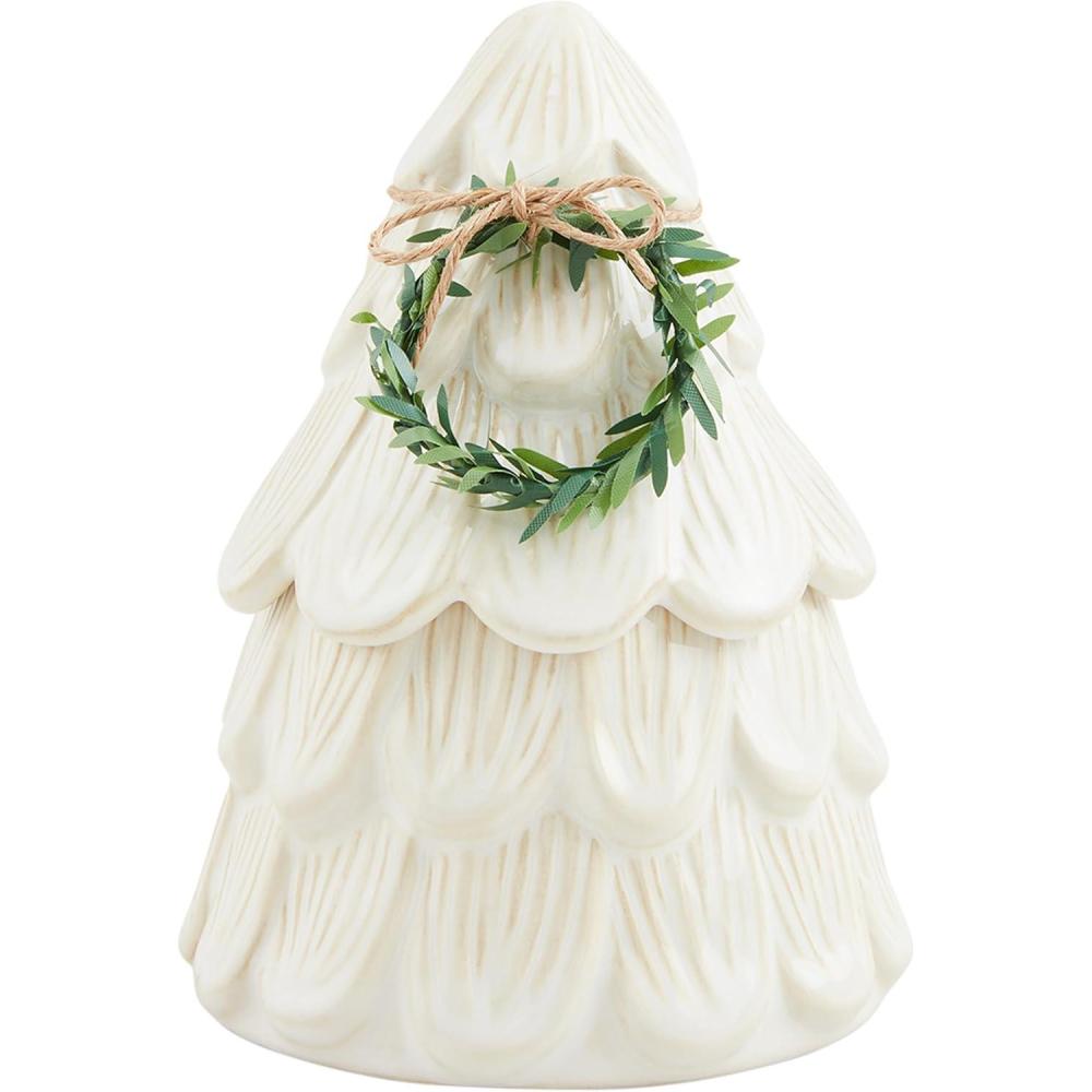 imageMud Pie Small Christmas Canister Tree 6quot x 4quot dia