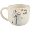 Mud Pie Nativity Church Mug, Oh Holy, 15 oz