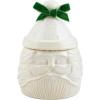 Mud Pie Small Christmas Canister, Santa, 6″ x 4″ dia