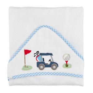 Mud Pie Kids Golf Hooded Towel; 30″ X 30″