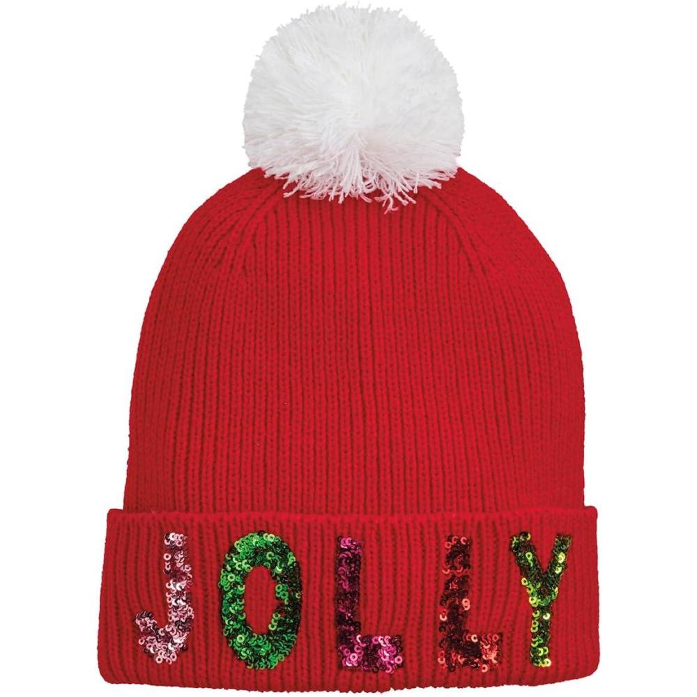 imageMud Pie Womens Mud Pie Womens Holiday BeanieRed