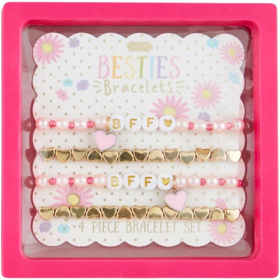 imageMud Pie Childrens Hearts Bff Beaded Bracelets