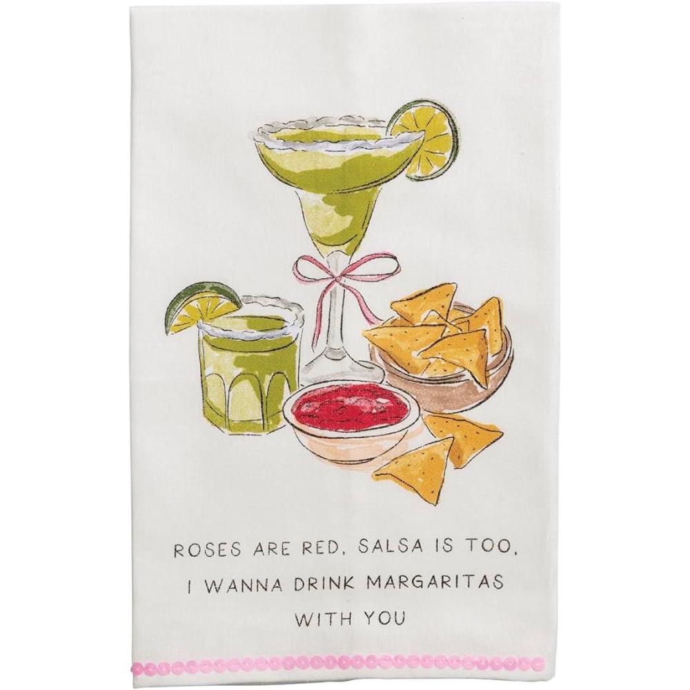 imageMud Pie Valentines Day Margarita Sequin Towel