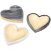 Mud Pie Gray Marble Foil Heart Tray