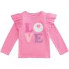 Mud Pie Kids Valentine’s Day Girl Love Tee(Pink)