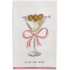 Mud Pie Valentine’s Day Olive You Sequin Towel