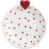 Mud Pie Valentine’s Day Pink Heart Tidbit Dish