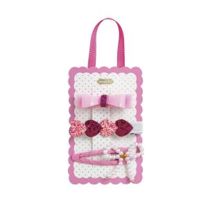 Mud Pie Girls Kids Valentine’s Day Hair Clip, Light/Pastel Pink, 2″ Wide(Light/Pastel Pink)