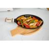 Mud Pie Circa Fajita Skillet Set, Black, 13 1/2″ x 7″ dia