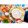 Mud Pie Taco Bar And Tortilla Warmer, 2″ x 15″ dia | tongs 7″, White