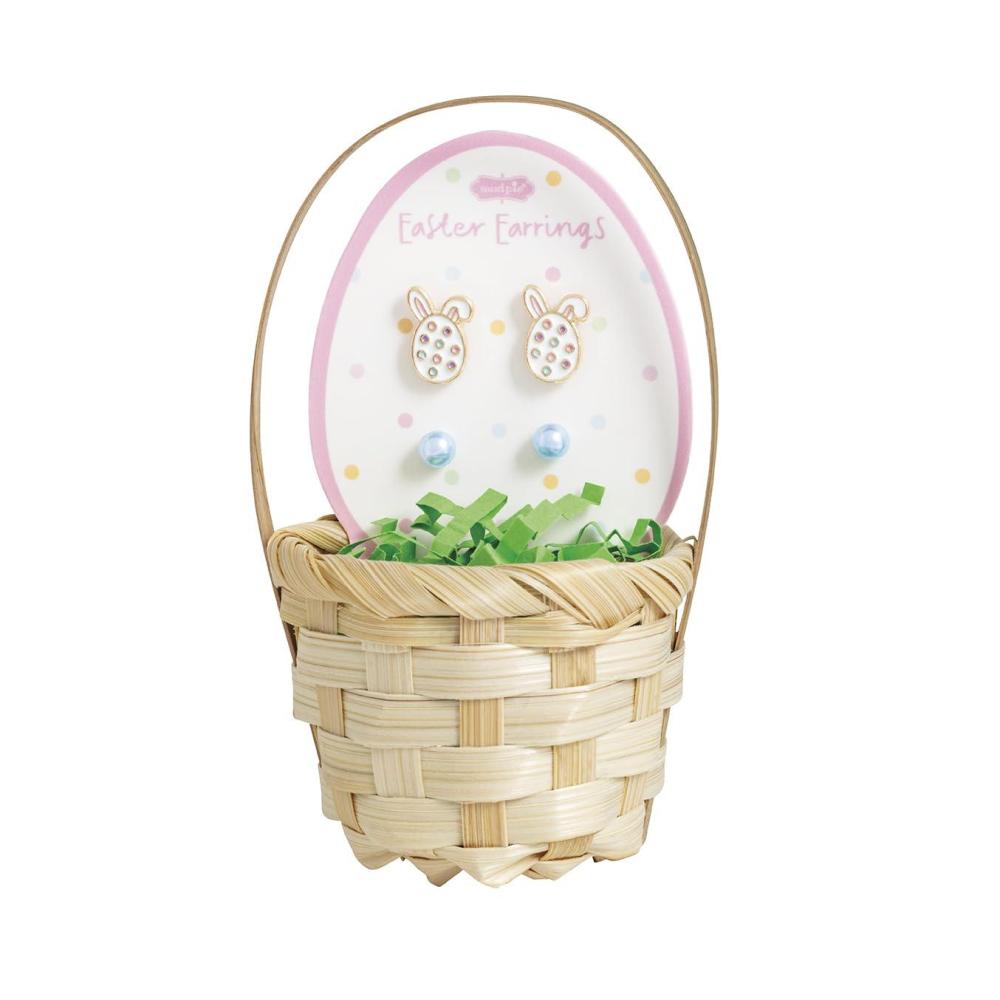 image:imageMud Pie Little Girl White Easter Bunny Stud EarringsBLUE