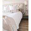 Mud Pie Polyester XOXOXO Washed Canvas Long Pillow 4163015, 1 Count (Pack of 1)(XOXOXO)