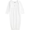 Mud Pie Baby Crochet Cross Gown(Pink)