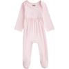 Mud Pie Baby Sleeper with Crochet Cross(Pink)