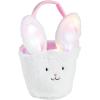 Mud Pie Blue Light Up Easter Basket(Pink)