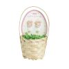 Mud Pie Little Girl White Easter Bunny Stud Earrings(PINK)
