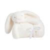 Mud Pie Pink Bunny Plush Blanket(White)