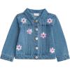 Mud Pie Toddler Girl Sequin Daisy Denim Jacket