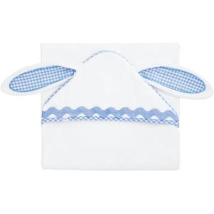 Mud Pie Blue Bunny Hooded Towel(Blue)