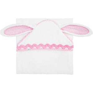 Mud Pie Blue Bunny Hooded Towel(Pink)