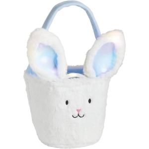 Mud Pie Blue Light Up Easter Basket(Blue)