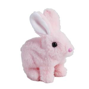 Mud Pie Brown Hopping Easter Bunny Plush(PINK)