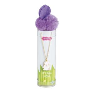Mud Pie Pink Easter Tube Necklace(PURPLE)