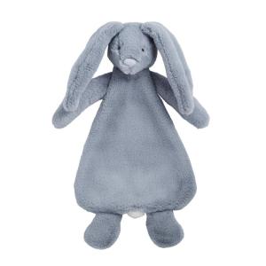 Mud Pie Taupe Bunny Plush Woobie(BLUE)