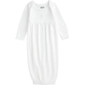 Mud Pie Unisex Baby Crochet Cross Christening Gown