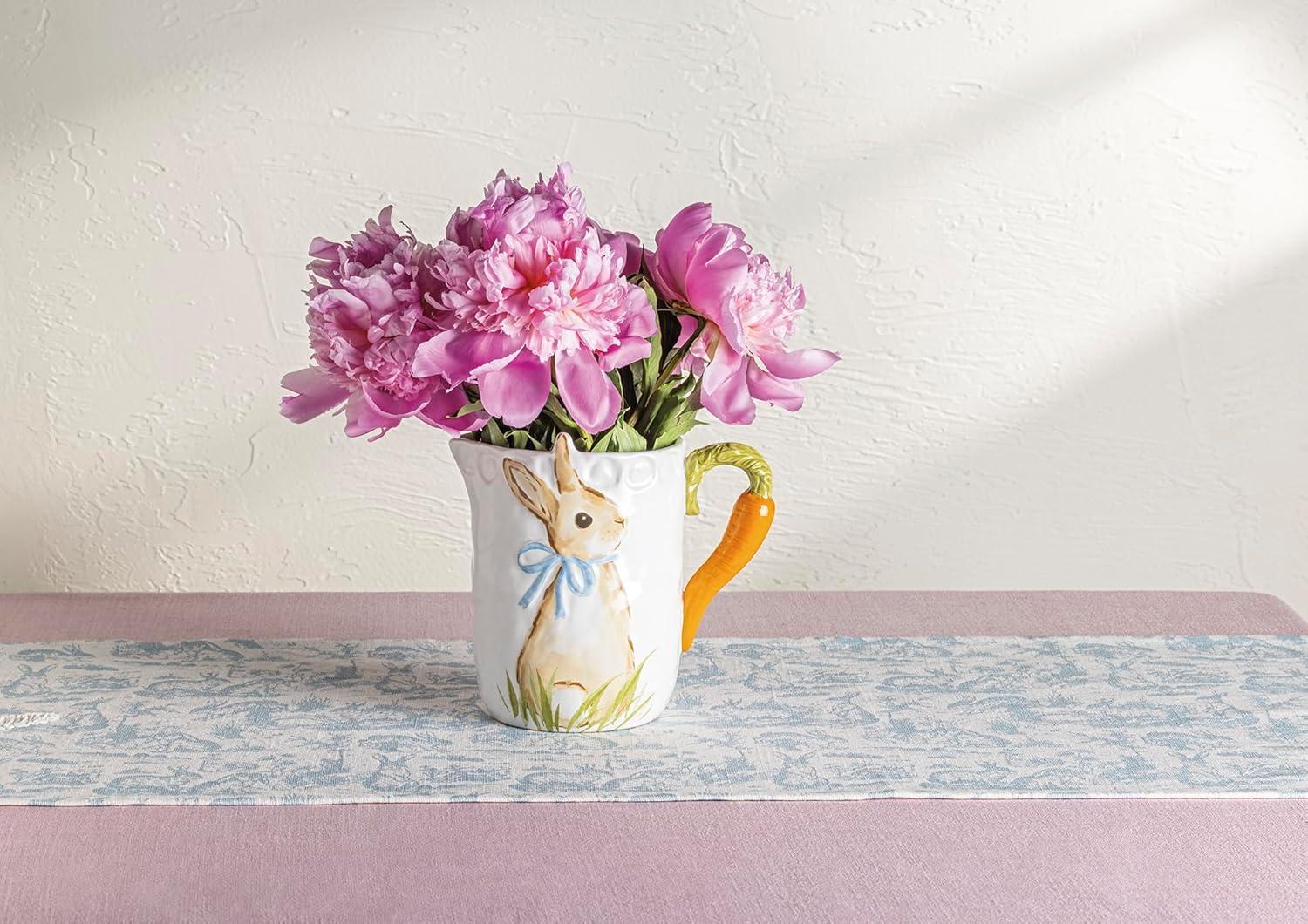 image:imageMud Pie Easter Bunny Carrot Handle Pitcher