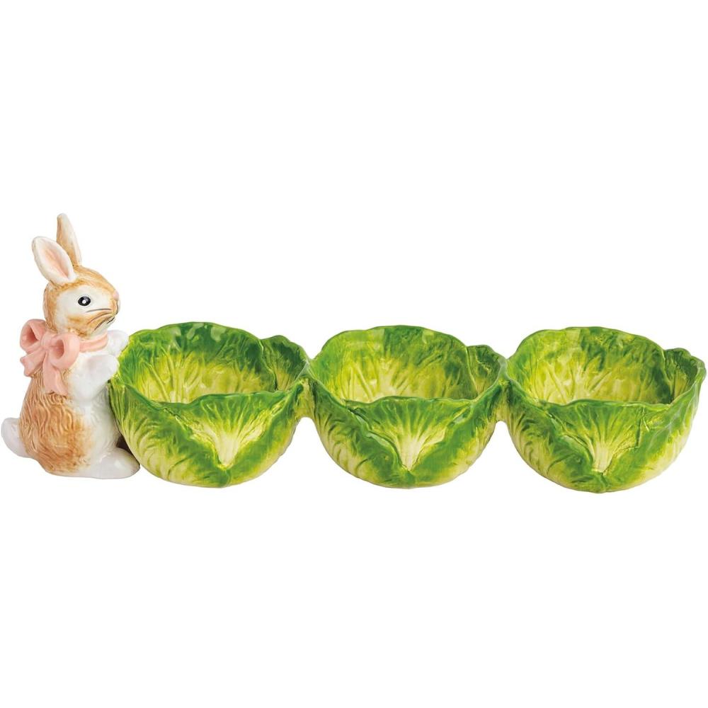 image:imageMud Pie Easter Bunny Cabbage Triple Tidbit