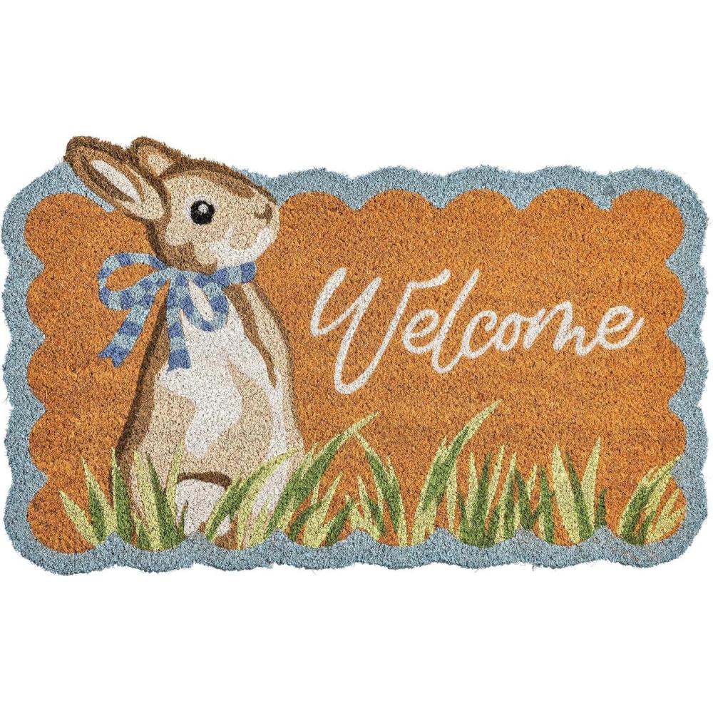 image:imageMud Pie Easter Bunny Welcome Scalloped Doormat