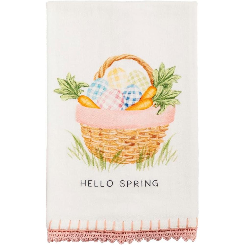 image:imageMud Pie Happy Happy Easter Bunny Printed TowelHello Spring